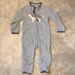 Boys 24 months fleece one piece